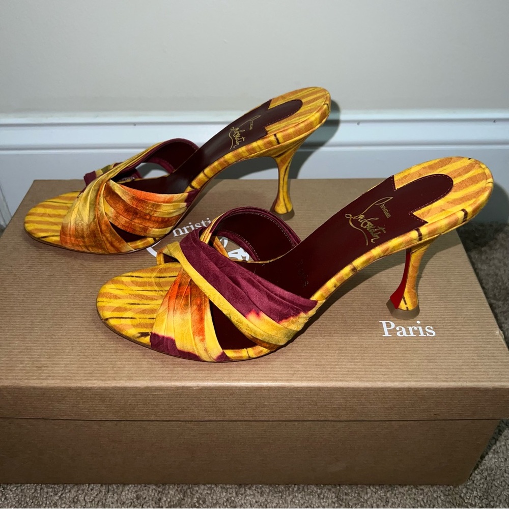 Authentic Christian Louboutin Slip On Heels 85mm